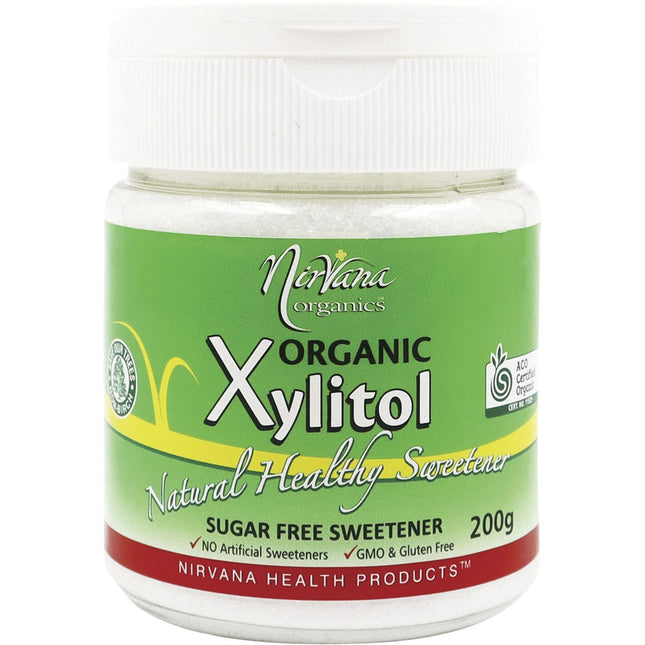 Nirvana Organics - Xylitol Certified Organic Refillable Shaker - 200g