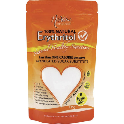 NIRVANA ORIGINALS Erythritol 100% Natural 225g | Baking Ingredient