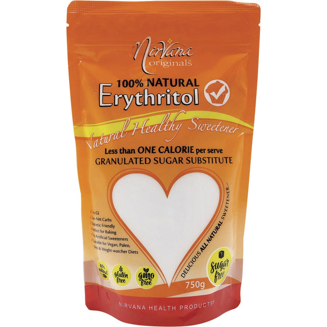NIRVANA ORIGINALS Erythritol 100% Natural 750g | Baking Ingredient