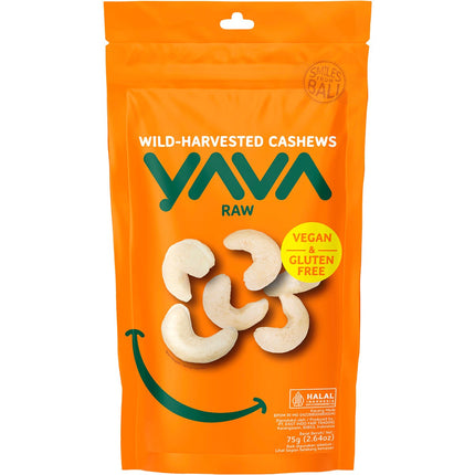 YAVA Wild-harvested Cashews Raw 75g | Nuts & Seeds