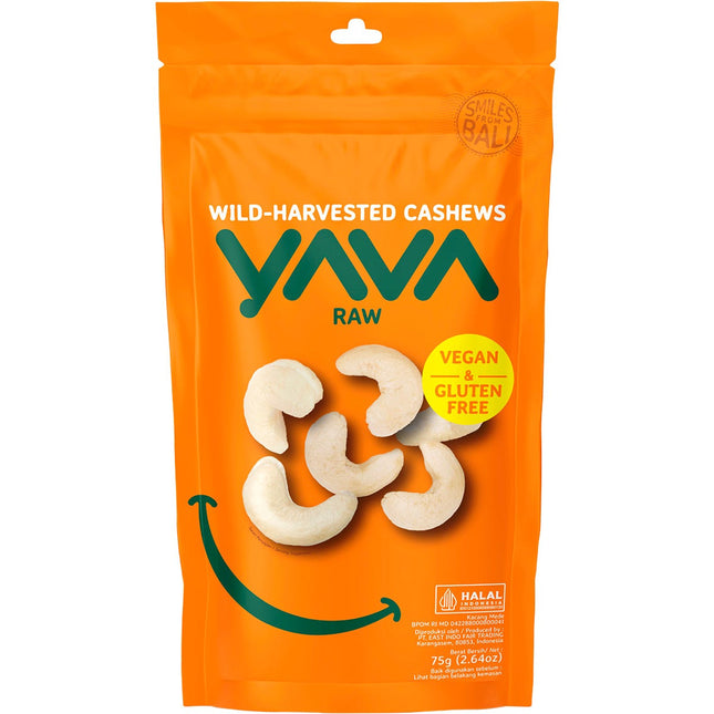 YAVA Wild-harvested Cashews Raw 75g | Nuts & Seeds