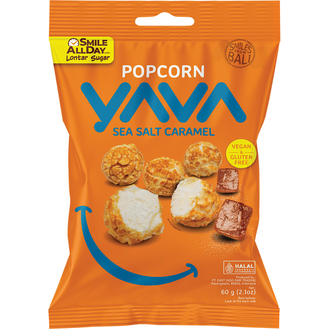 YAVA Sea Salt Caramel Popcorn 60g