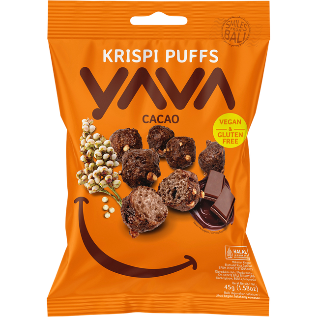 YAVA Krispi Puffs Cacao 45g