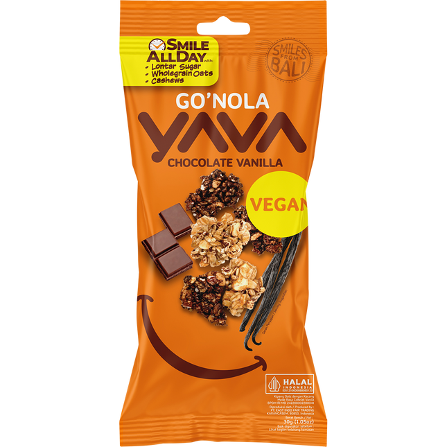 YAVA Go'Nola Chocolate Vanilla 12 x 30g