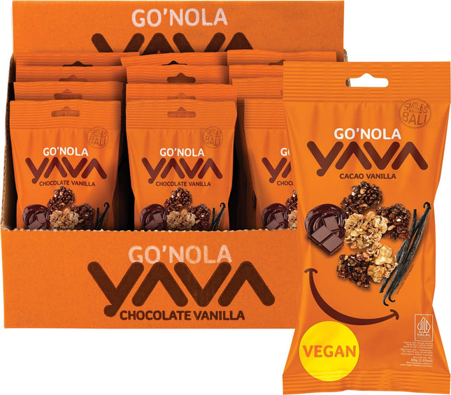 YAVA Go'nola Chocolate Vanilla 12x30g