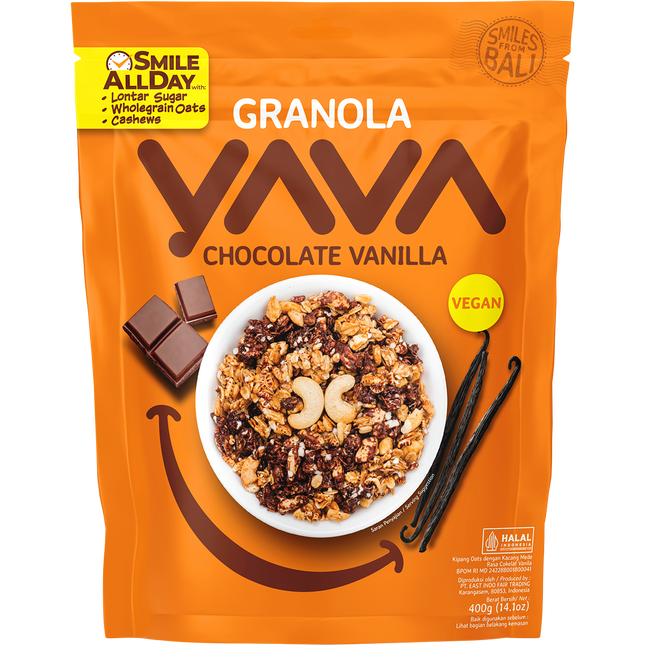 YAVA Granola Chocolate Vanilla 400g