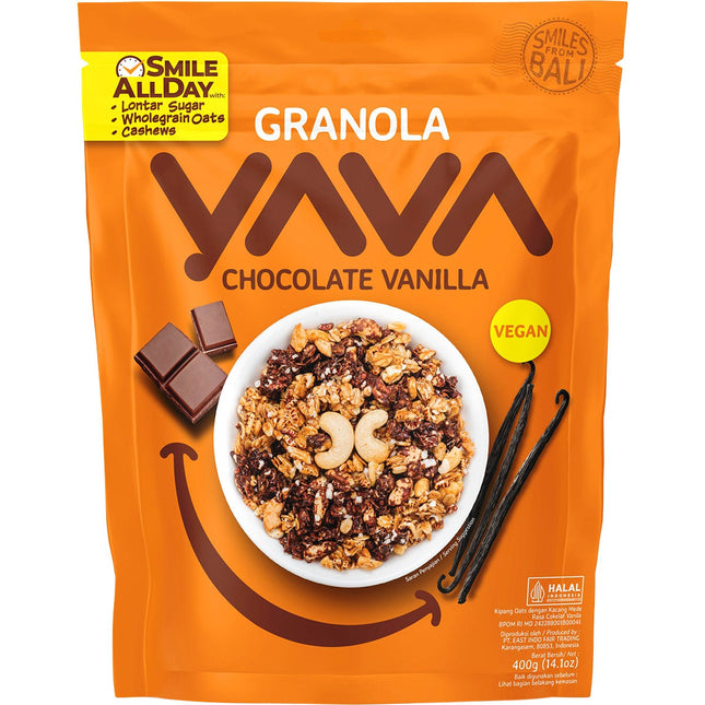 YAVA Granola Chocolate Vanilla 400g | Nuts & Seeds