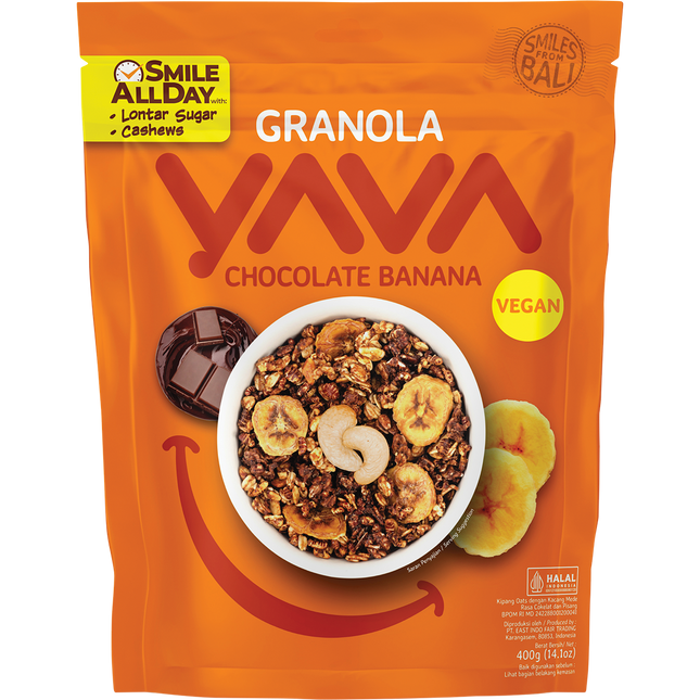 YAVA Granola Chocolate Banana 400g