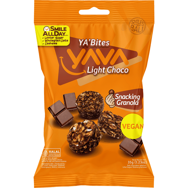 YAVA YA'Bites Granola Snack Light Choco 8 x 35g