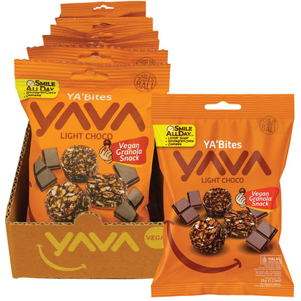 YAVA Ya'bites Granola Snack Light Choco 8x35g