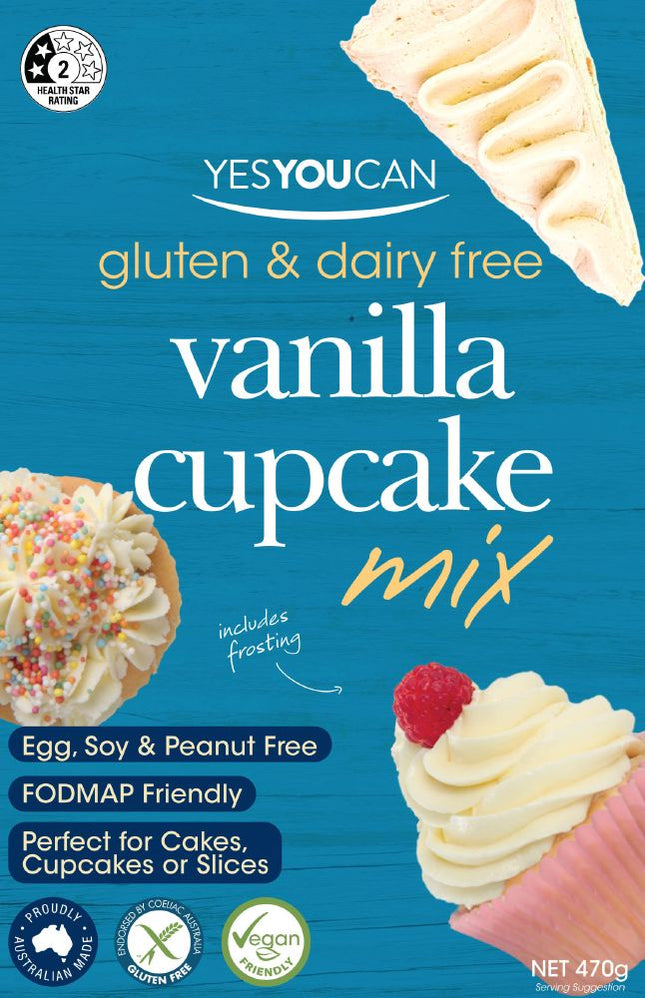YESYOUCAN VANILLA CUPCAKE MIX G/F 470G