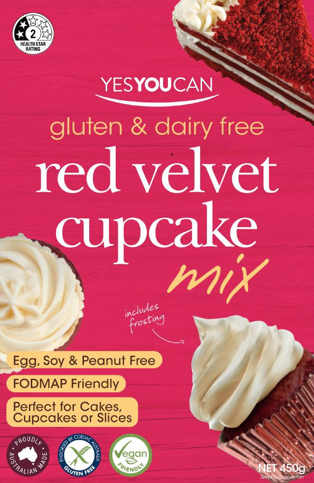 YESYOUCAN RED VELVET CUPCAKE MIX G/F 450G