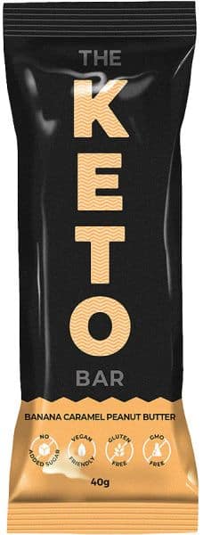 YOURS TRULY THE KETO BARS BANANA CARAMEL PEANUT BUTTER G/F 10X40G