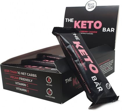 YOURS TRULY THE KETO BARS WILDBERRY CASHEW G/F 10X40G