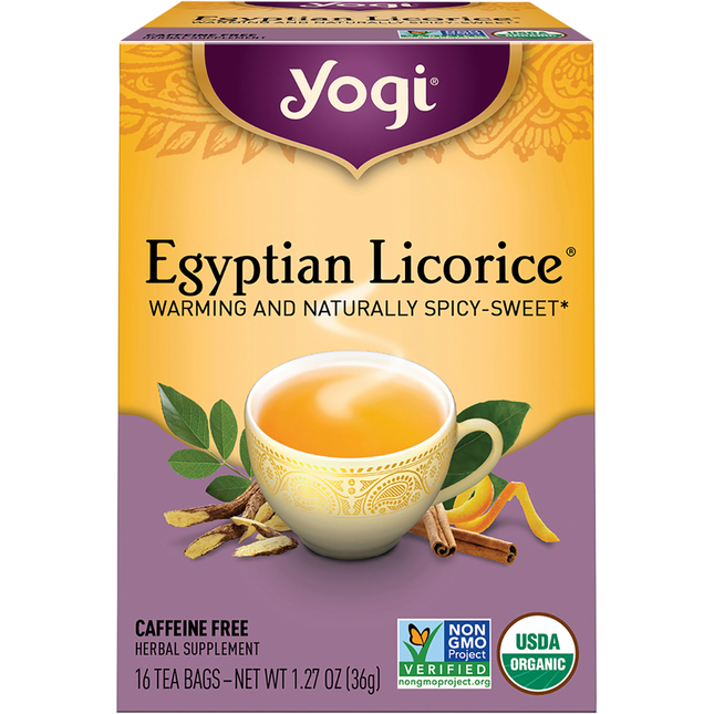 Yogi Tea Egyptian Licorice Herbal Tea Bags 16pk