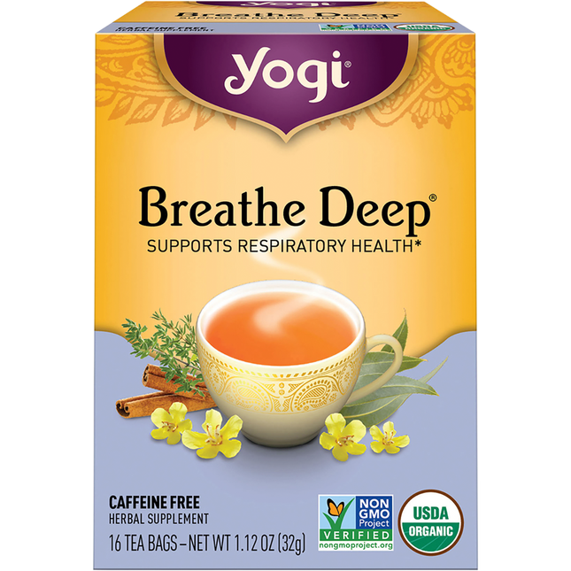 Yogi Tea Breathe Deep Herbal Tea Bags 16pk