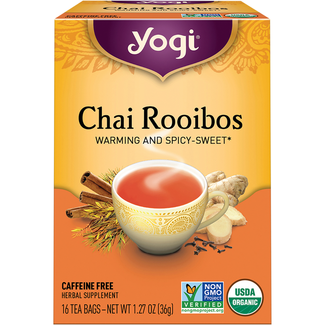 Yogi Tea Chai Rooibos Herbal Tea Bags 16pk