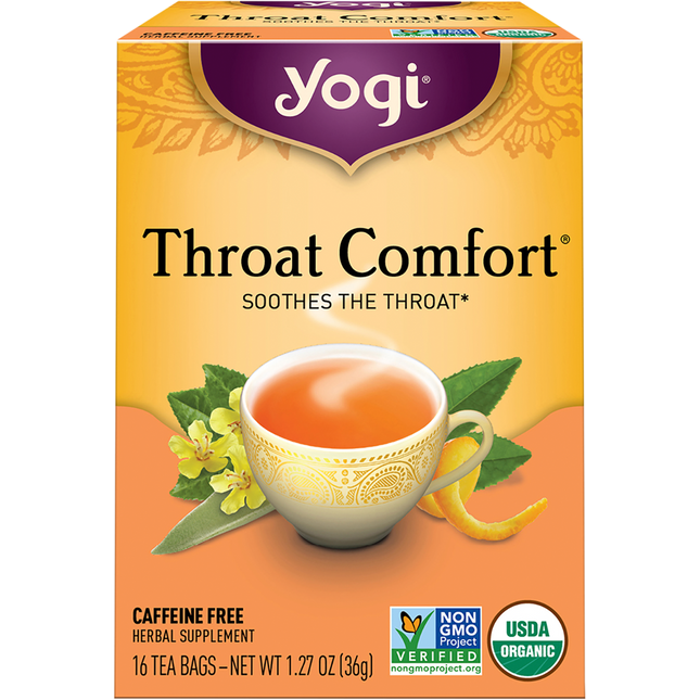 Yogi Tea Throat Comfort Herbal Tea Bags 16pk