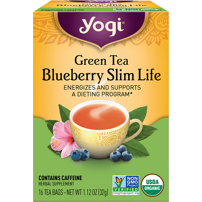 Yogi Tea Green Tea Blueberry Slim Life 16pk