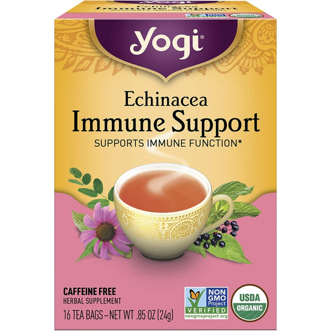 YOGI TEA Herbal Tea Bags Echinacea Immune Support 16pk