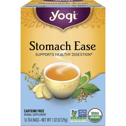YOGI TEA Herbal Tea Bags Stomach Ease 16pk