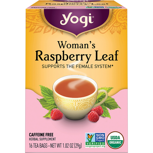 Yogi Tea Woman's Raspberry Leaf Herbal Tea Bags 16pk