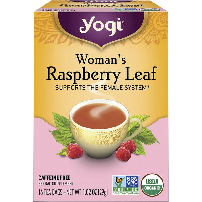 YOGI TEA Herbal Tea Bags Woman's Raspberry Leaf 16pk | Nuts & Seeds