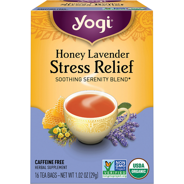Yogi Tea Honey Lavender Herbal Tea Bags 16pk