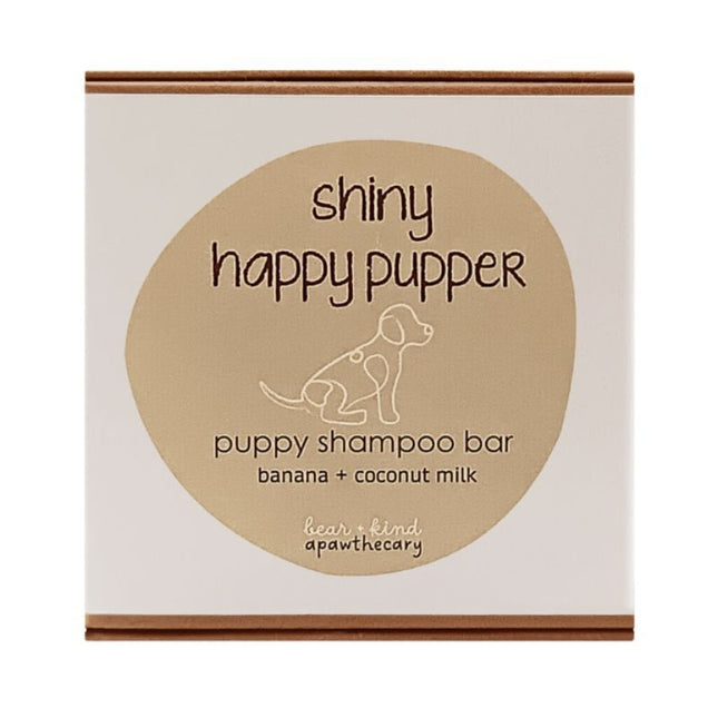 BEAR + KIND SHINY HAPPY PUPPER PUPPY SHAMPOO BAR 130G