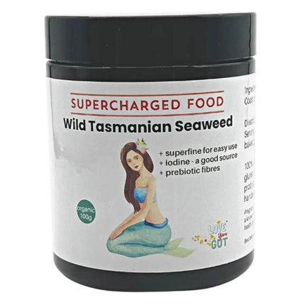 SUPERCHARGED FOOD WILD TASMANIAN SEAWEED (SUPERFINE) 100G