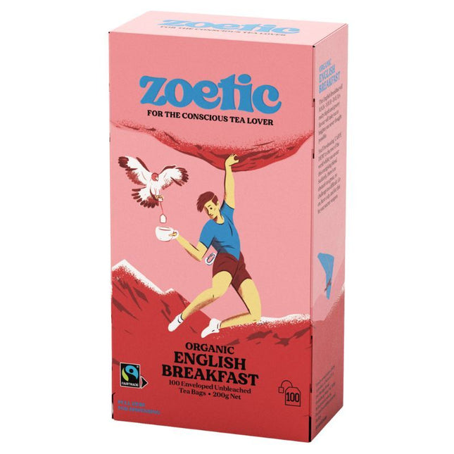 ZOETIC ENGLISH BREAKFAST (ORGANIC & FAIRTRADE) 100 TEA BAGS