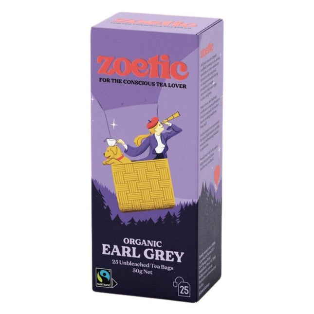 ZOETIC EARL GREY (ORGANIC & FAIRTRADE) 25 TEA BAGS