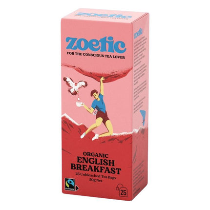ZOETIC ENGLISH BREAKFAST (ORGANIC & FAIRTRADE) 25 TEA BAGS