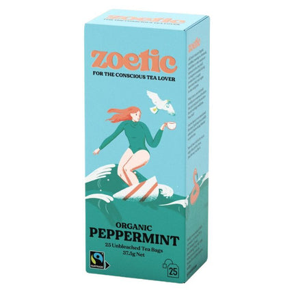 ZOETIC PEPPERMINT (ORGANIC & FAIRTRADE) 25 TEA BAGS