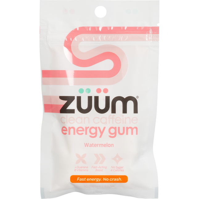 Zuum Energy Gum Watermelon 16 x 10 Pieces