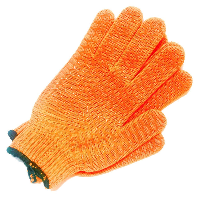 Adrenalin Knit Grip Work Gloves - High Visibility Safety Gloves product image showing work gloves view 2