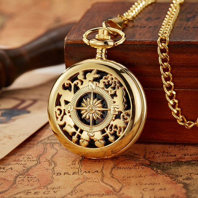 Pocket Watch Flip Compass - Ideal for Outdoor Sports