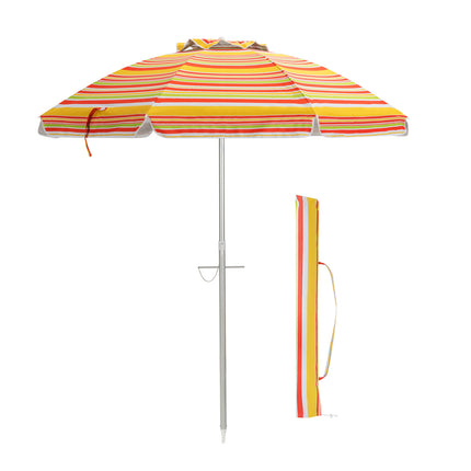 TANGKULA UPF50+ Waterproof Beach Canopy Umbrella - Adjustable Tilt, Durable Frame, Includes Carry Bag