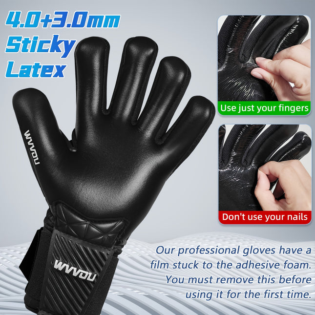 Detachable Finger Saves Goalkeeper Gloves