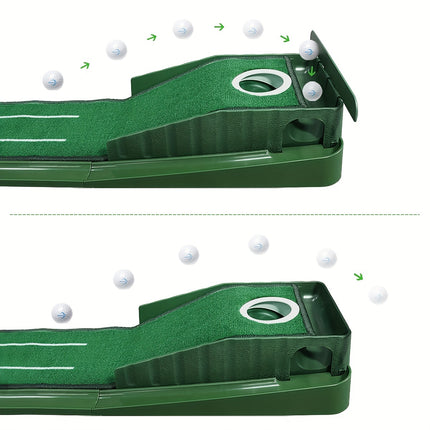 HUAEN 8ft Portable Golf Putting Mat - Indoor/Outdoor Training