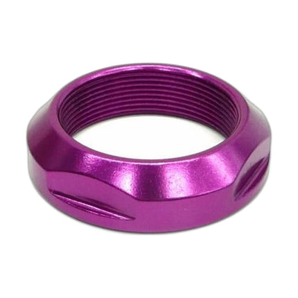 Lock Nut 1 1/8 Inch Purple Alloy Bicycle Stem Top Cap Nut For Cycling Enthusiasts