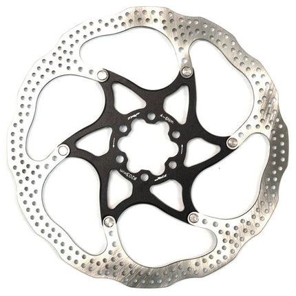 Rotor , TRP, 6 bolt, 2 piece 203mm stainless steel , alloy carrier, w/6 stainless steel bolt , black centre 1.8mm rotor, TRP