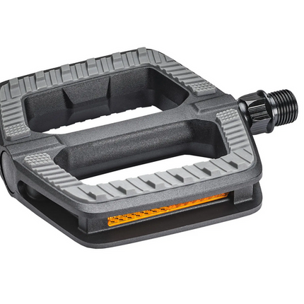 PEDALS 9/16" City/Comfort, PP w/rubber inlay BLACK, VP pedals