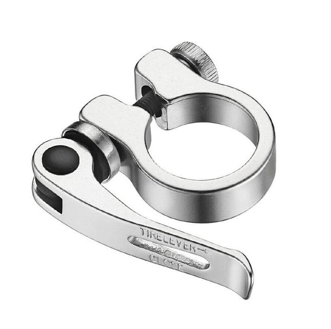 Seat clamp, QR, 40.0mm (39.7mm compatible), alloy, silver