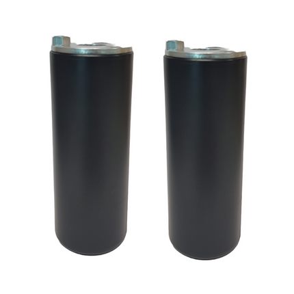 Foot Peg, 14mm and 10mm Axles, Threadless, Hardened Nylon, BLACK (Pair)