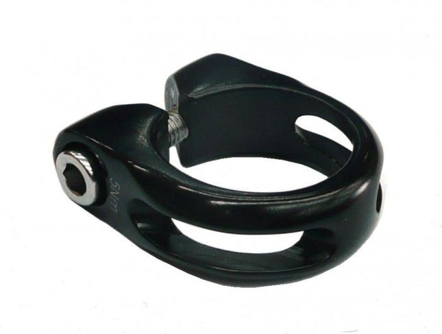 SEAT POST CLAMP 28.6 Alloy with Lip, BLACK
