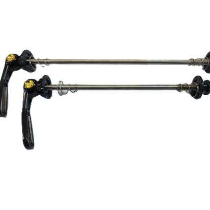 165/130mm - Q/R Titatnium Skewer Set With Alloy Levers - Only 40g