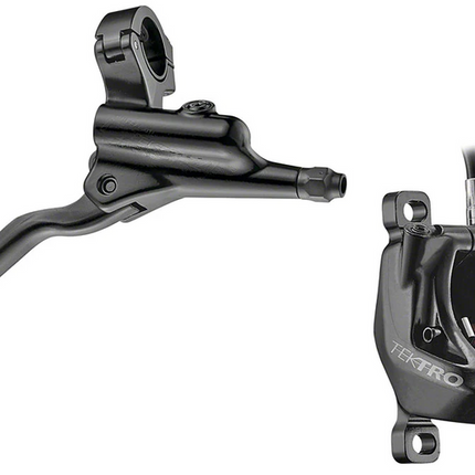 HYDRAULIC FRONT DISC BRAKE KIT - TEKTRO HD-M750 4 Piston, (2.3mm Rotor NOT included) forged alloy caliper, alloy master/lever, external reach adjustment, 1900mm hose