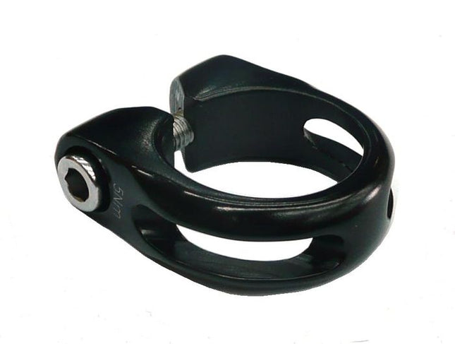 SEAT POST CLAMP 34.9 Alloy with Lip, BLACK