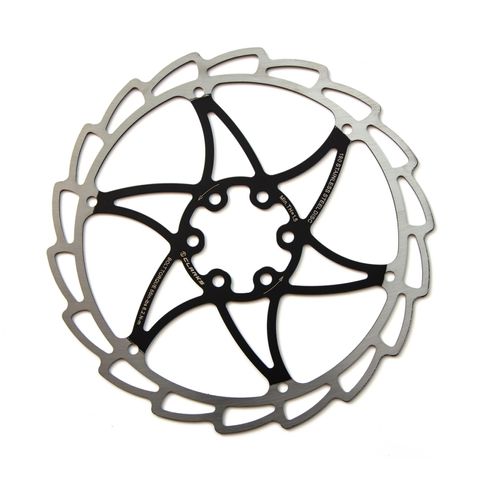 CLARKS MM Clarks 160mm Stainless Steel Single Piece Disc Rotor For Cycling - Black ED Finish, High-quality Bicycle Part